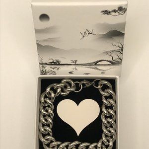 Chunky Chain NEW Bracelet Stainless Steel Chunky Silver Men or Women Link 12mm